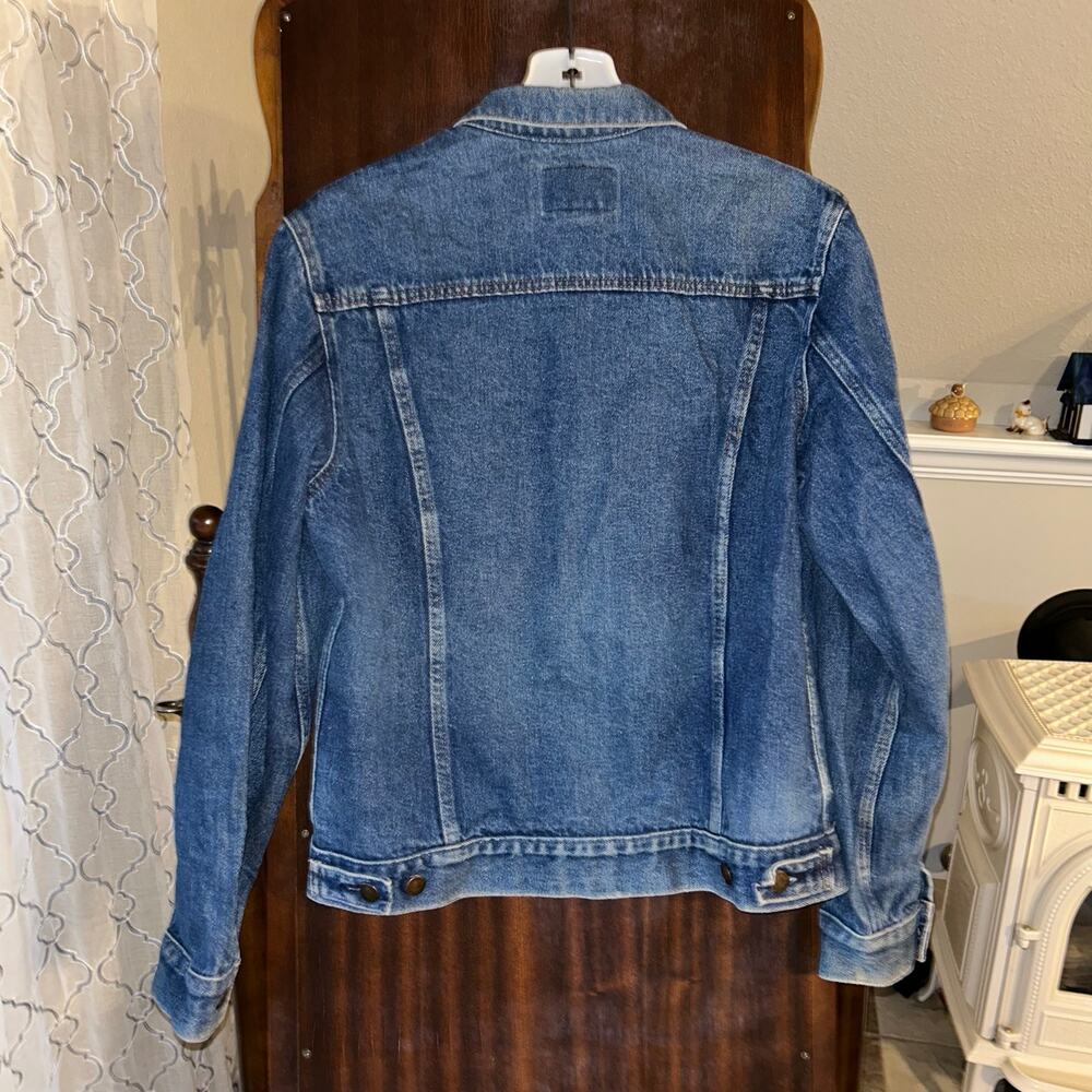 Vintage Roebucks Western Wear denim jean jacket size 20 36 chest USA - Picture 6 of 8